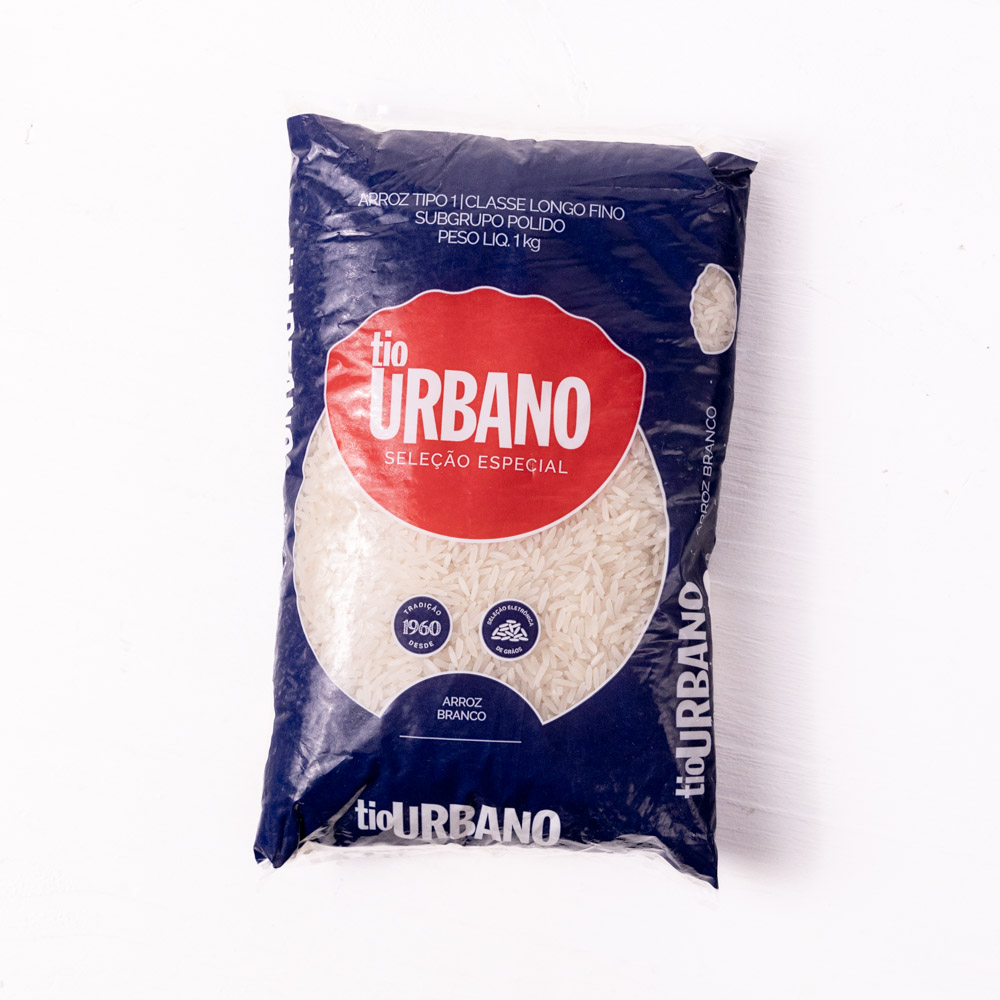 Arroz Branco Polido Longo Fino 1kg Urbano
